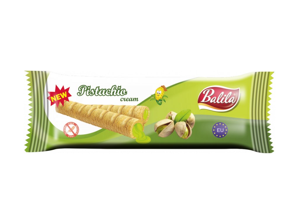 Balila Maiswaffelröllchen Pistaziencreme 18g