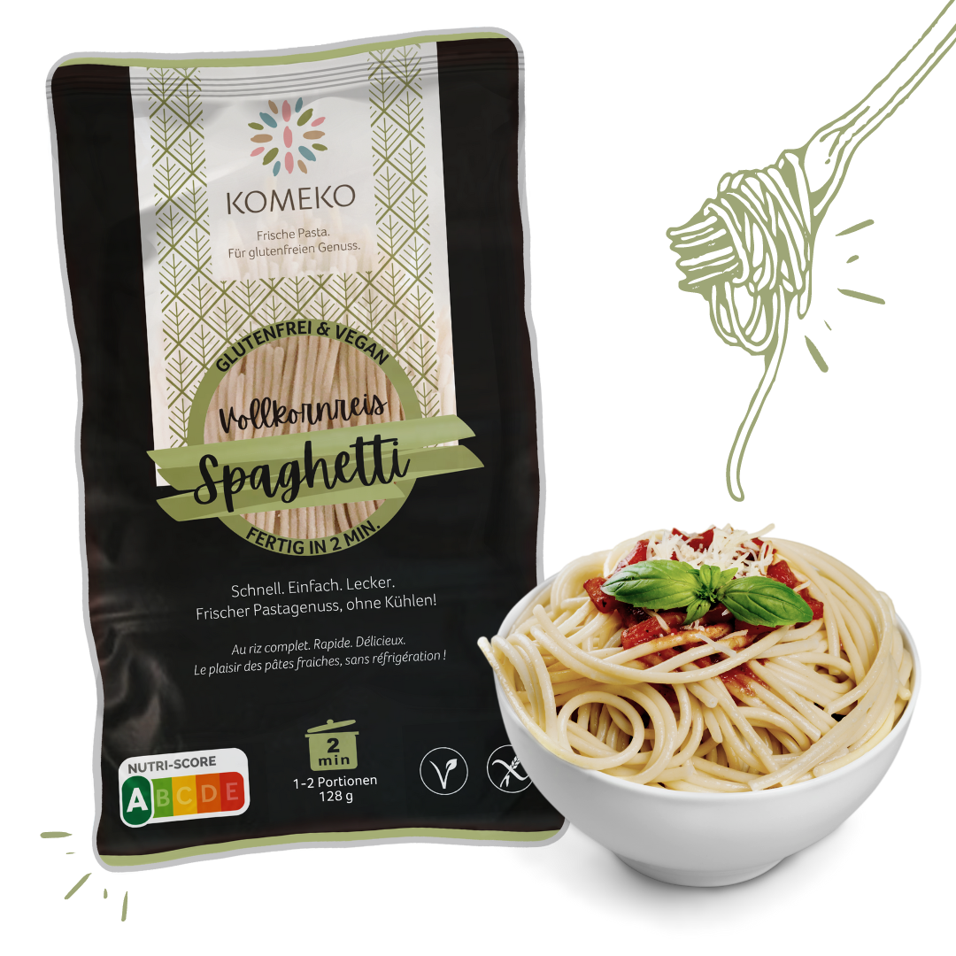 Komeko Vollkornreis Spaghetti 128g